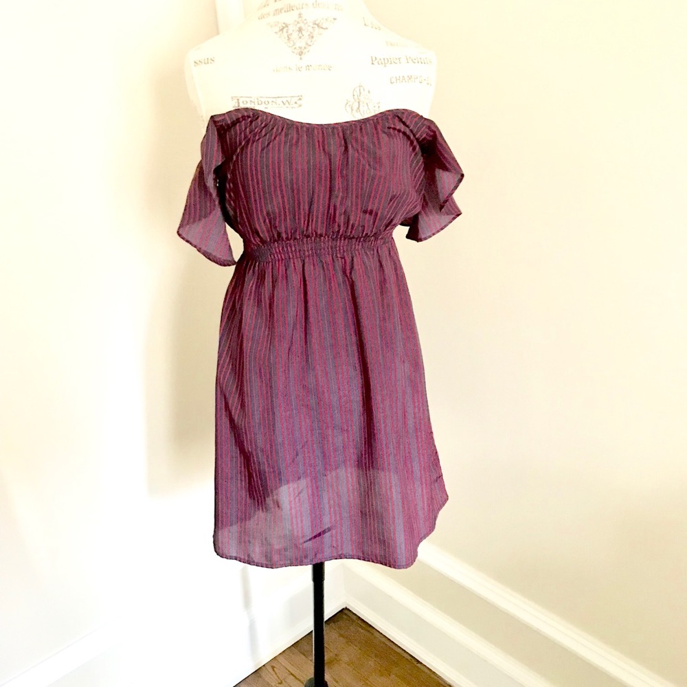 I LOVE H81 Boitique Navy & Red Light Dress Sz S/P